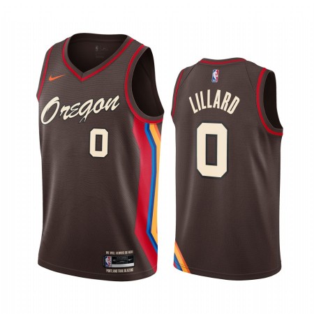 Dres Portland Trail Blazers Damian Lillard 0 2020-21 City Edition Swingman